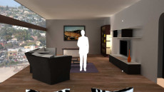 Virtual Set Studio 142 for Wirecast is a living room.