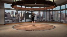Virtual Set Studio 164 for 4K is a room with two lighting schemes and cooresponding skyline.