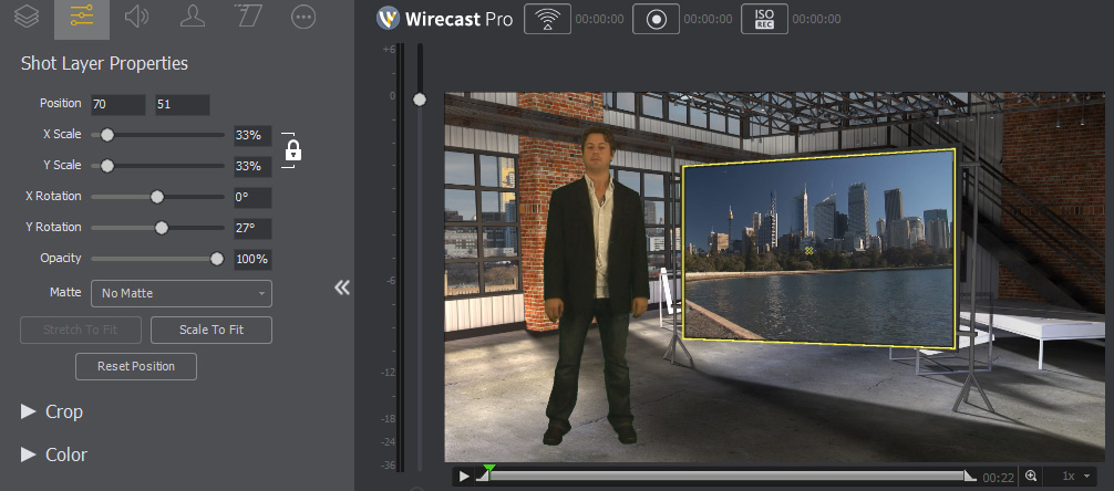 Wirecast 7 Virtual Studio