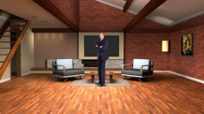 Virtual Set Studio 165 for vMix is a living room.